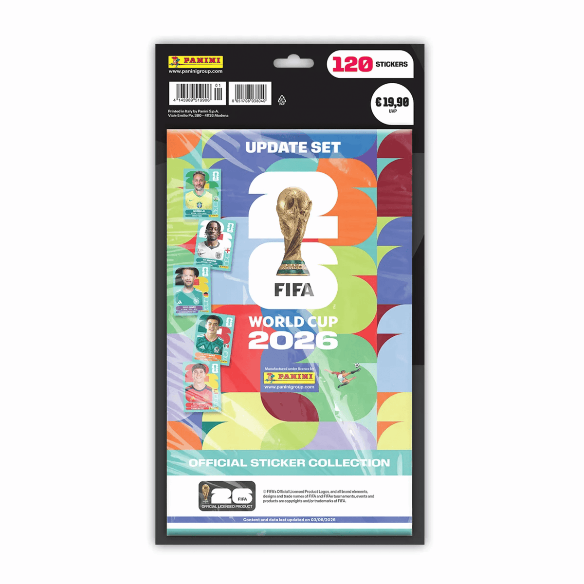 Offizielle FIFA World Cup 2026™ Stickerkollektion – Update Set mit 120 Stickern