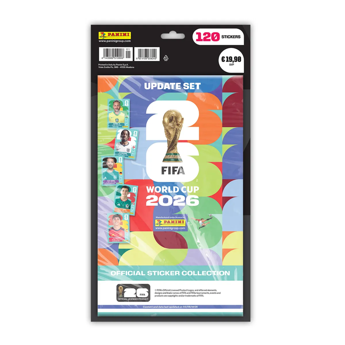Offizielle FIFA World Cup 2026™ Stickerkollektion | Alle 980 Sticker + Update Set mit 120 Update Stickern + Hardcover Album